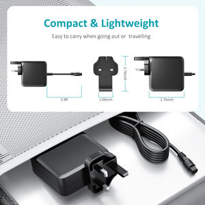 Cargador Universal PD para Portátil ETI 90W, Adaptador de Corriente CA/CC para Notebook, 8-16 Puntas, Protección OVP/OCP/OTP/SCP, Cable de 1.8m, CE/FCC/ROHS - Product Image 5