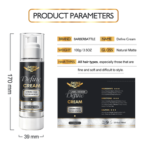BARBERBATTLE CPNP COA MSDS GMPC Certificate Men Best <span class=keywords><strong>Curl</strong></span> Defining <span class=keywords><strong>Curl</strong></span> Defining Hair Cream Améliorer les boucles dans des styles naturels. - Product Image 4