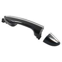Poignée de porte extérieure de voiture 69228-02040 pour Toyota Corolla 2014-2016 Noir-Poignée de porte extérieure arrière gauche noire avec bande chromée