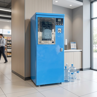Distributeur commercial de boissons froides sur pied à monnayeur, station de remplissage de bouteilles pour supermarchés et collectivités