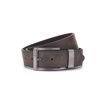 Ceinture en cuir PU vieilli style rétro pour homme avec boucle ardillon en alliage, design élégant et décontracté, largeur standard 120 cm, longueur
