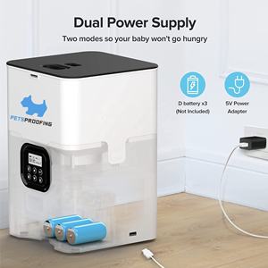 전화 App 제어 스마트 와이파이 고급 자동 알림 시간 자동 고양이 개 애완 동물 식품 디스펜서 피더 - Product Image 5