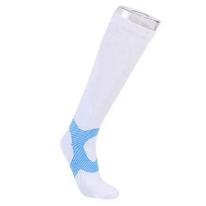 Chaussettes de sport personnalisées avec logo, blanc, antidérapant, football, hommes, femmes, compression 20-30 mmhg, vente en gros - Product Image 1