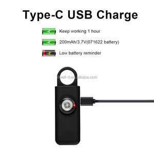 130DB ไซเรนเตือนภัยป้องกันเสียงพร้อมไฟ LED - Product Image 5