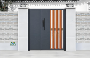<span class=keywords><strong>Portail</strong></span> <span class=keywords><strong>Coulissant</strong></span> Moderne en Alliage d'Aluminium Thermolaqué Anti-Rouille à Prix de Gros pour Villas, Appartements et Jardins - Product Image 5