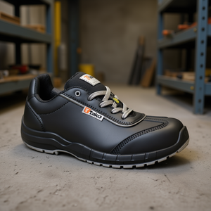 TTAKE Take Granito Safety <b>Shoes</b> Black Steel Toe <b>Work</b> Footwear Size 42 - Product Image 3