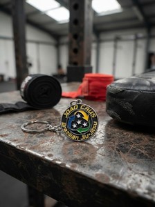 Porte-clés rond en émail doux personnalisé avec logo « <span class=keywords><strong>Joao</strong></span> Cruz Brazilian Jiu-Jitsu », en métal argenté, souvenir pour étudiants de BJJ, cadeau pour la salle de sport - Product Image 4