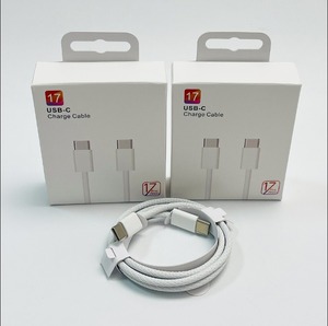 Cable de Carga Rápida Tipo-C a Tipo-C de 1m y 60W, Cable de Carga Rápida Trenzado USB-C a USB-C para Teléfonos Inteligentes iPhone 15/16/17 - Product Image 2