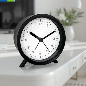 Horloges de bureau à quartz de style antique rappel de l'heure mécanisme mécanique matériau en verre forme circulaire rétro-éclairage voyage scolaire - Product Image 6