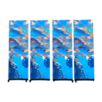 Pantalla LED Plegable Portátil Pingcai P4, Tótem Publicitario, Pantallas LED Digitales Plegables para Interiores, Banner, Video Wall