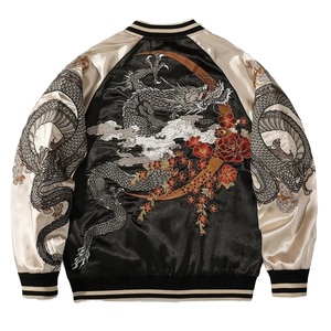 Embroidered <b>Mandarin</b> <b>Collar</b> Quilted Hooded Winter Canvas <b>Jacket</b> Streetwear Contrast Color Unisex Harajuku Trendy Casual Loose - Product Image 1