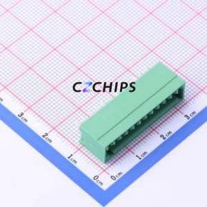 DB2EVC-2.54-12P-GN Plug-in Terminal Block Through hole,P=2.54mm Connector Board-to-Board / Socket - Closed 1x12P 2.54mm Green - Product Image 1
