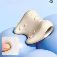 Oreiller de massage cervical en PU souple avec traction cervicale et relaxation, couleurs personnalisables pour la maison/le bureau, soulagement des douleurs aux épaules et au cou