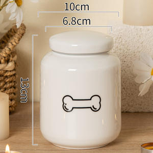 Ceramic Pet Cremation <strong>Urn</strong> for Ashes, Sealed Lid Memorial <strong>Urn</strong> for Dogs and <strong>Cats</strong>, Pet Funeral Supplies - Product Image 6