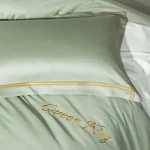 ผ้าปูที่นอนโรงแรมชุดเครื่องนอน280T ชุดผ้าปูที่นอนผ้าฝ้าย100 Coton ผ้าฝ้าย100% แผ่นแบนสีขาว