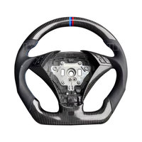 Volant de voiture en Fiber de carbone personnalisé professionnel Compatible pour BMW E63 E64 E61 E60 M5 M6 2004-2010