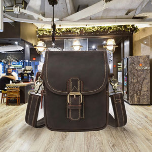 Office Men's Genuine Leather Summer Fashion Vintage Anti-Theft Waterproof Messenger Laptop <b>Backpack</b> <b>Large</b> Capacity Lightweight - Product Image 3