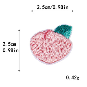 Lindo pequeño aperitivo Tema <span class=keywords><strong>de</strong></span> fruta Mini pastel helado dulce bebida hierro en bordado decorativo niños parches para Jeans ropa - Product Image 6