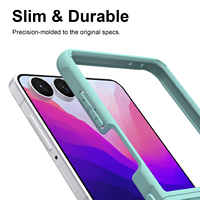 Casing PC Keras untuk Galaxy Z Flip 8 Penutup Belakang TPU untuk Galaxy Z Flip 7 6 LM002