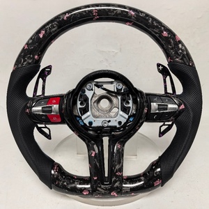 <span class=keywords><strong>Volante</strong></span> de fibra de carbono forjado rosa para <span class=keywords><strong>BMW</strong></span> F10 F30 F80 E60 E90 E92 F01 F11 F20 F22 F31 E70 E71 F15 F16 M5 M3 M4 F82 - Product Image 1