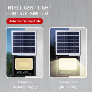 Lampe solaire extérieure étanche réflecteur projecteur avec télécommande lumière LED jardin cour lampe solaire aluminium 90 <span class=keywords><strong>80</strong></span>-20-50