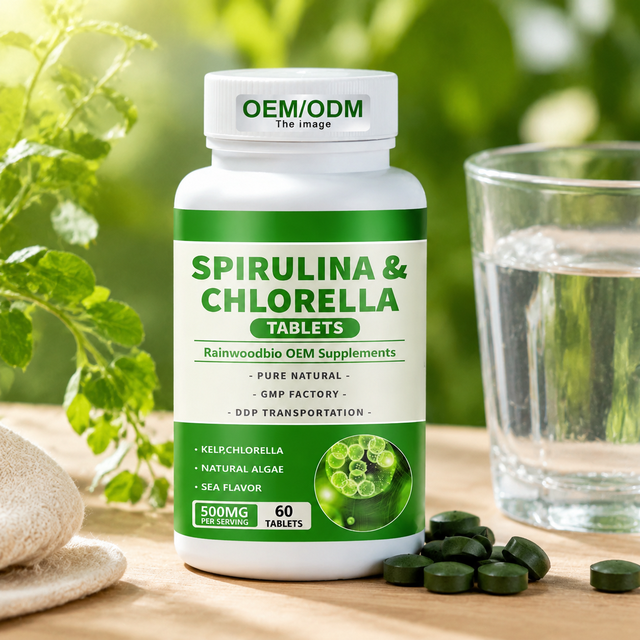 Wholesale Price Spirulina Tablet 50/50 Blend Chlorella Tablet Superfood Spirulina and Chlorella Tablets