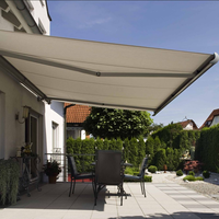 Système d'auvent rétractable motorisé à commande électrique pour balcon de villa, pare-soleil autoportant, résistant à la pluie