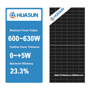 Huasun แผงโซลาร์ G12R พลังงานแสงอาทิตย์ HSN-210R-B132 600-630W huasun 600W 605W 610W 615W 620W 625W 630W คู่ - Product Image 2
