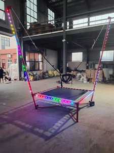 <span class=keywords><strong>Trampoline</strong></span> pliable d'extérieur populaire avec lumières, cadre en PVC et <span class=keywords><strong>filet</strong></span> de protection pour garçons et filles KALUEN KL004 - Product Image 2