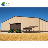 Almacén con Estructura de Acero Taller de Fábrica Edificio Prefabricado con Estructura de Acero Almacén de Ingeniería Edificios de Almacenamiento