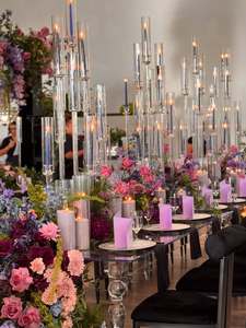 Bàn ăn Acrylic bảng cho đám cưới tổ chức sự kiện trang trí nội thất BJ210511-102 nhựa mới nhất thiết kế hình vuông Acrylic - Product Image 2