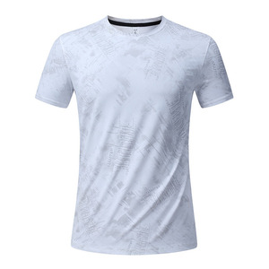 Camiseta Deportiva de Gran Tamaño de Secado Rápido con Estampado, Ropa Deportiva <span class=keywords><strong>para</strong></span> Hombre, Cuello Redondo, Camiseta Deportiva de Manga Corta <span class=keywords><strong>para</strong></span> Hombre - Product Image 3
