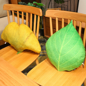 Cojín de Hoja Simulada de Dibujos Animados, Hoja de Arce, Hoja de Ginkgo, Hoja Verde, Juguete de Peluche, Cojín para Sofá, Accesorio de Planta, Almohada Lumbar - Product Image 4