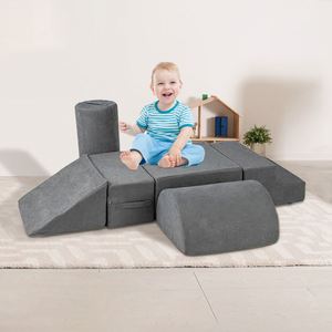 Blocs de mousse personnalisés pour enfants en bas âge, 6 pièces, aire de jeux intérieure, équipement de jeu souple pour bébé, salle de sport d'escalade, fabriqué pour les enfants, escalade souple - Product Image 2