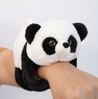 Peluche Panda Kawaii 18 cm, jouet animal en peluche doux, pince à rideau Panda noir et blanc, poupée à câliner