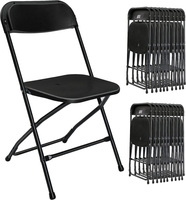 Chaises pliantes en plastique blanches portables pour événements, idéales pour les mariages, les banquets, les cérémonies en plein air, les fêtes et les jardins – Vente en gros