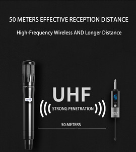 CQA 3316 Micrófono inalámbrico UHF de mano totalmente metálico fijo Calidad de audio cristalina con patrón de recogida cardioide - Product Image 6
