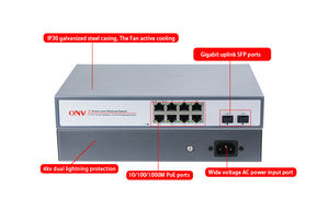 8-port gigabit yönetilmeyen <span class=keywords><strong>PoE</strong></span> anahtarı <span class=keywords><strong>IP</strong></span> kamera için 8 gigabit RJ45 - Product Image 2