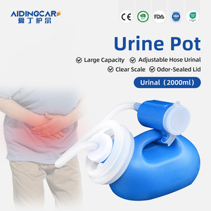 Aidingcare <span class=keywords><strong>Urinoir</strong></span> de chevet en plastique durable <span class=keywords><strong>pour</strong></span> les soins de l'incontinence masculine - Product Image 1