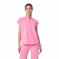 Blouse de vétérinaire brodée sur mesure avec logo animal pour uniforme de clinique vétérinaire