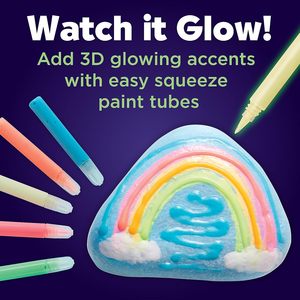 Kit de peinture créative pour enfants, peinture non toxique qui brille dans le noir, parfait pour la peinture sur roche, artisanat, cadeaux créatifs, jouet pour enfants - Product Image 5