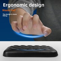 Repose-poignets ergonomique en mousse à mémoire de forme pour clavier et souris avec support de poignet pour utilisation au bureau