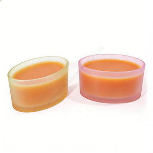 Portavelas de Vidrio al por Mayor, de Gran Capacidad, Color Ámbar Rosa, Ecológicos, Resistentes al Calor, para el Día de San Valentín - Product Image 3