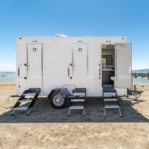 Rimorchio <span class=keywords><strong>Bagno</strong></span> <span class=keywords><strong>Mobile</strong></span> di Lusso a 3 Postazioni, Standard USA, 3,6m/12ft, <span class=keywords><strong>per</strong></span> Eventi - Product Image 5