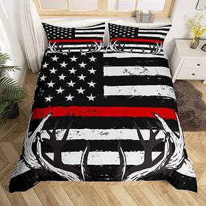 Juegos de funda de edredón/edredón de León, ropa de cama negra, fundas de almohada King Queen Twin, tamaño completo, juego de cama de animales para niños - Product Image 6