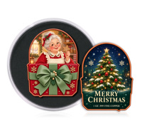 Pièce de monnaie de Noël irrégulière en cuivre fin de 1 oz, cadeau de Noël, pièce de monnaie souvenir colorée pour l'arbre de Noël, pièce de monnaie de collection