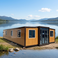 Maison extensible de 20 pieds ou 40 pieds, maison pliable, installation rapide, maison préfabriquée modulaire, maisonnette de 1 à 5 chambres, maison australienne de style Granny House