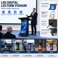Цифровая LED-трибуна Smart Podium P1.86 HD для анимации, навигации, церковных и религиозных мероприятий, выступлений, презентаций в школах, с беспроводным управлением через приложение
