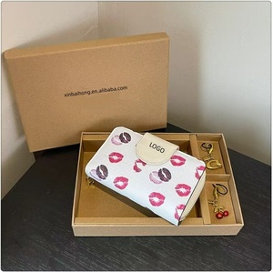 2025 Mới Mô Hình Chủ Thẻ Và Keychain Combo Set Phụ Nữ Thời Trang Chất Lượng Thiết Kế Ví Thẻ Thiết Kế Keychain Ví - Product Image 6