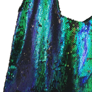 Borsa a tracolla per <span class=keywords><strong>Shopper</strong></span> con Paillette reversibile da <span class=keywords><strong>donna</strong></span> personalizzata Mermaid Glitter Shiny paillettes Shopping Tote Bags - Product Image 4